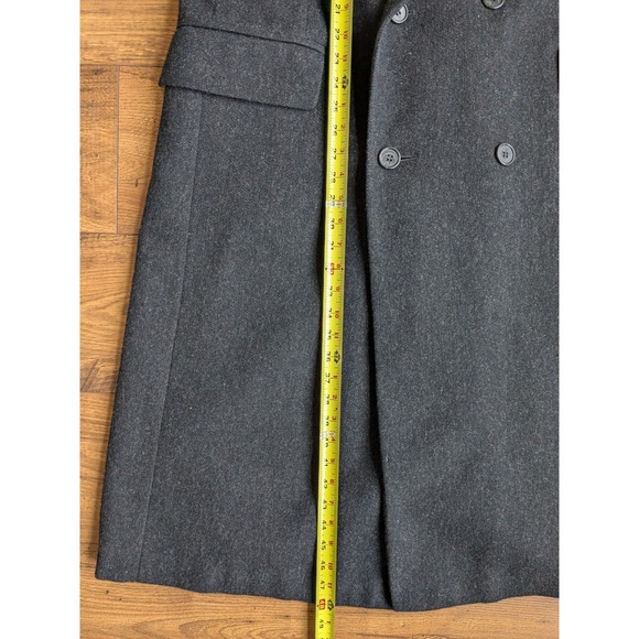 Christian Dior Monsieur Gray 100% Wool Double Breasted Overcoat USA 48R READ - Picture 16 of 16